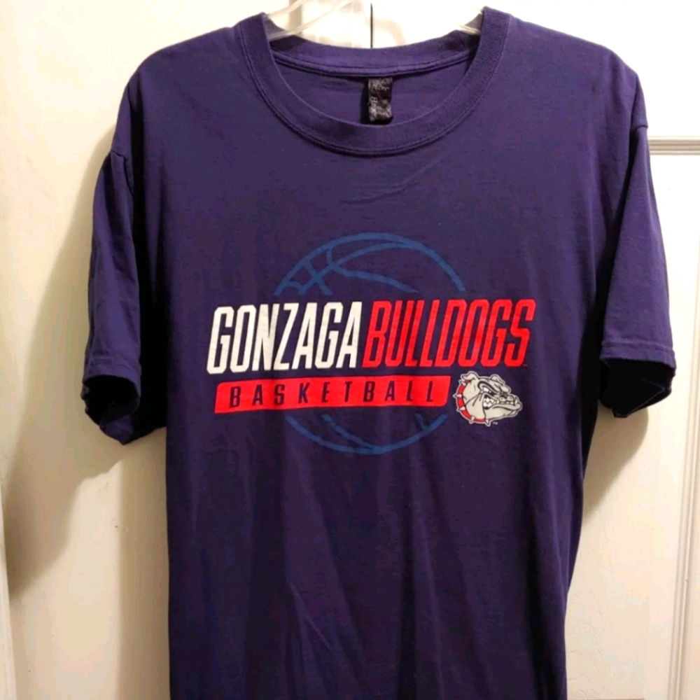 Gonzaga Bulldogs Basketball Blue Short Sleeve Tee